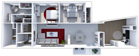 2 bedroom 2 bathroom penthouse